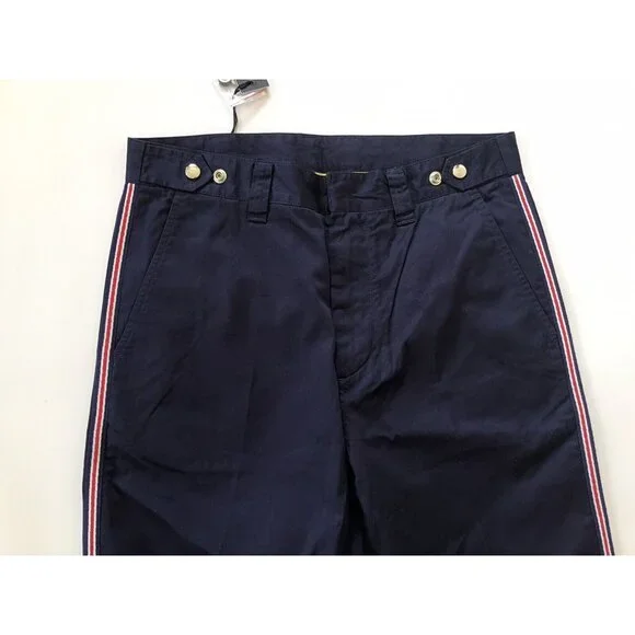 $178 Diesel Men's Slim P-Tucs Tape Trousers Peacoat Blue Jeans Size 31